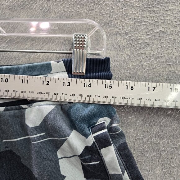 Gymshark Men‎ Activewear Shorts M Blue Camouflage Sweats Logo 7" Inseam READ - Picture 3 of 9